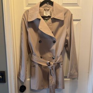 H&M Beige Double-Breasted Trench Coat